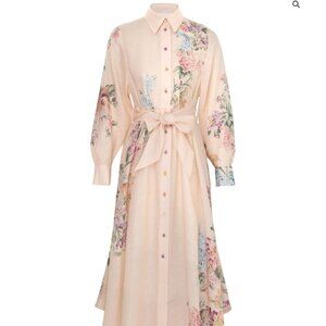 Zimmermann  Halliday Tucked Shirt‑Dress